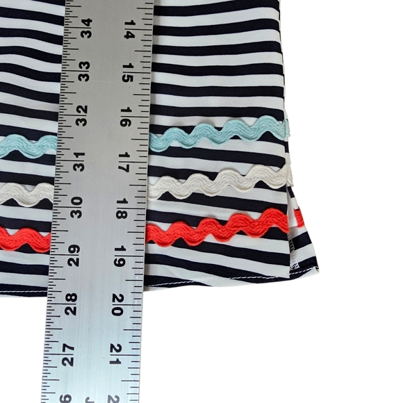 Sail to Sable Striped Sleeveless Top with Colorful Hem, New, Size XS - Picture 14 of 14